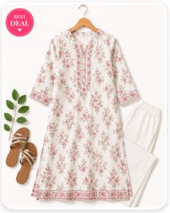 BIBA Women Printed Straight Kurti