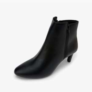 ELLE Women's Pointed Toe Kitten Heel Ankle Boots