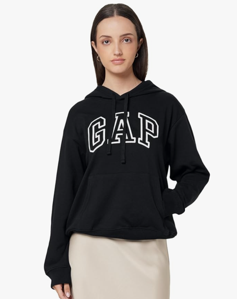 GAP Women Graphic Print Relaxed Fit Hoodie