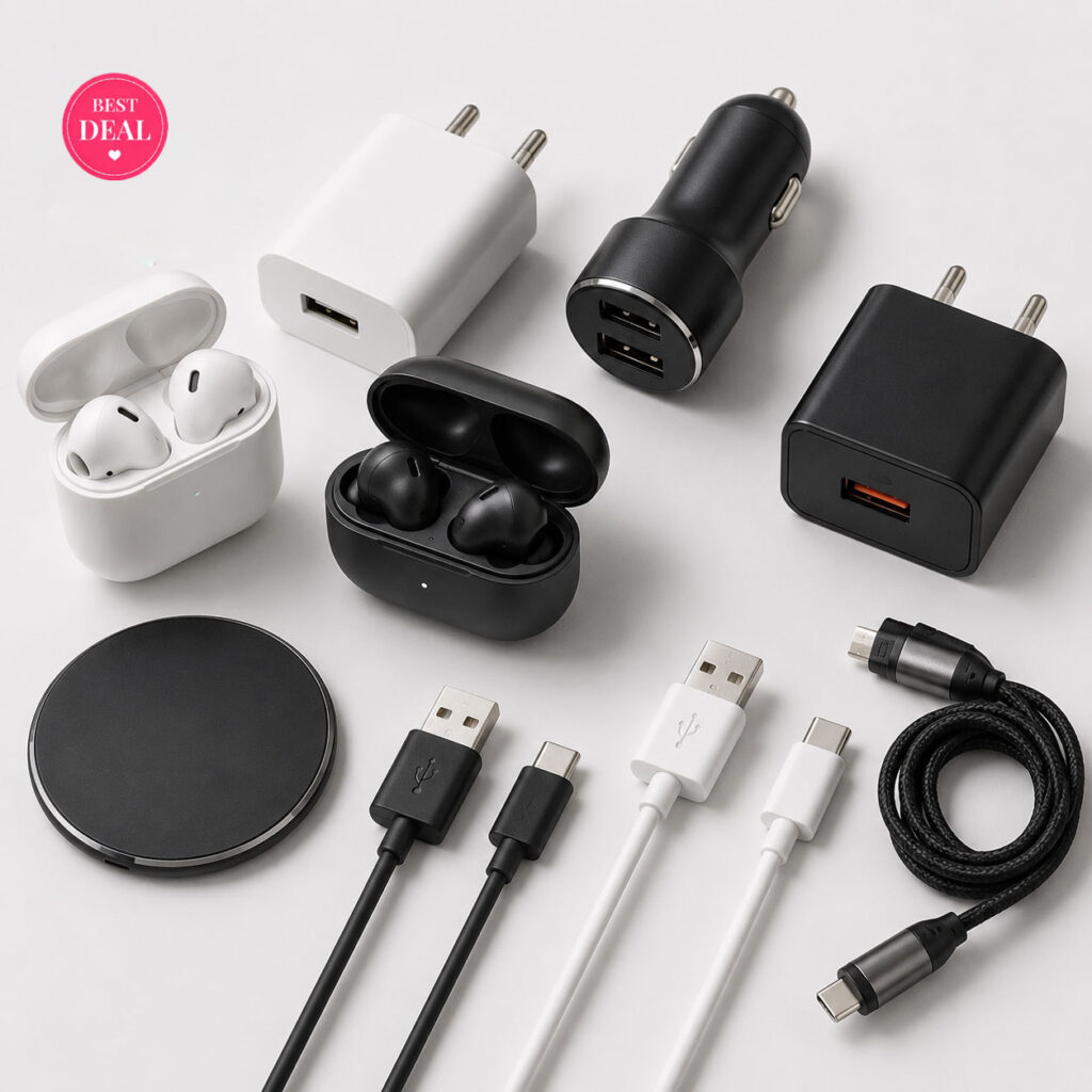 Portronics Adapto 12 12W Fast Wall Charger | 2.4A USB Charger for iPhone & Android