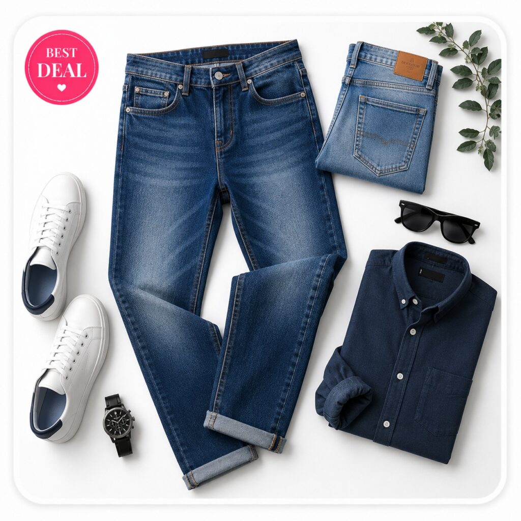 Ben Martin Men's Baggy Fit Jeans