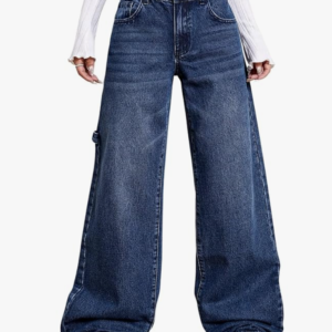 GRECIILOOKS Women's High Waist Wide Leg Jeans