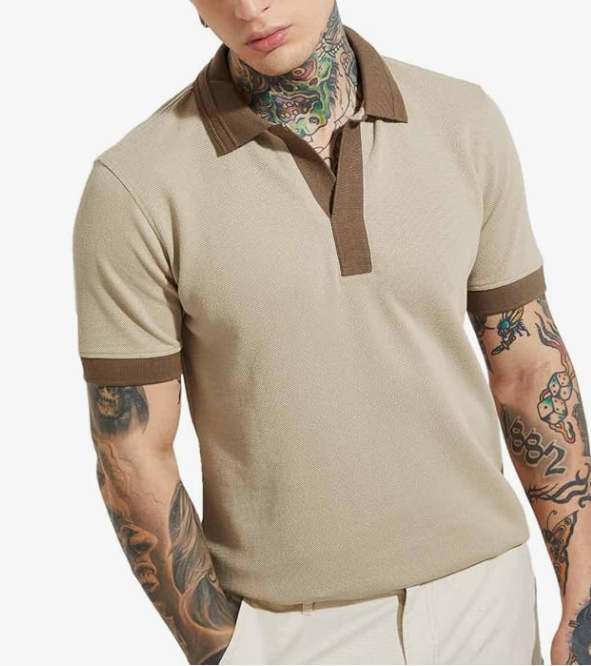 Max URB_N Men's Colourblocked Polo T-Shirt