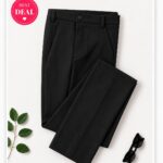 Peter England Men BLACK TROUSER