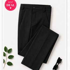 Peter England Men BLACK TROUSER